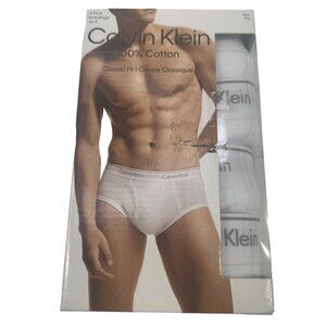 Lot Of Four Calvin Klein Men's Size 2XL Briefs Classic Fit White New In Package